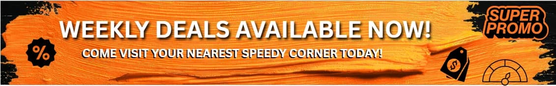 Speedy Corner weekly deals promotional banner